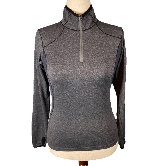 Kuhl Pullover Women’s Grey Mock Neck Long Sleeve 1/4 Zip Outdoors Size Small - Picture 1 of 7